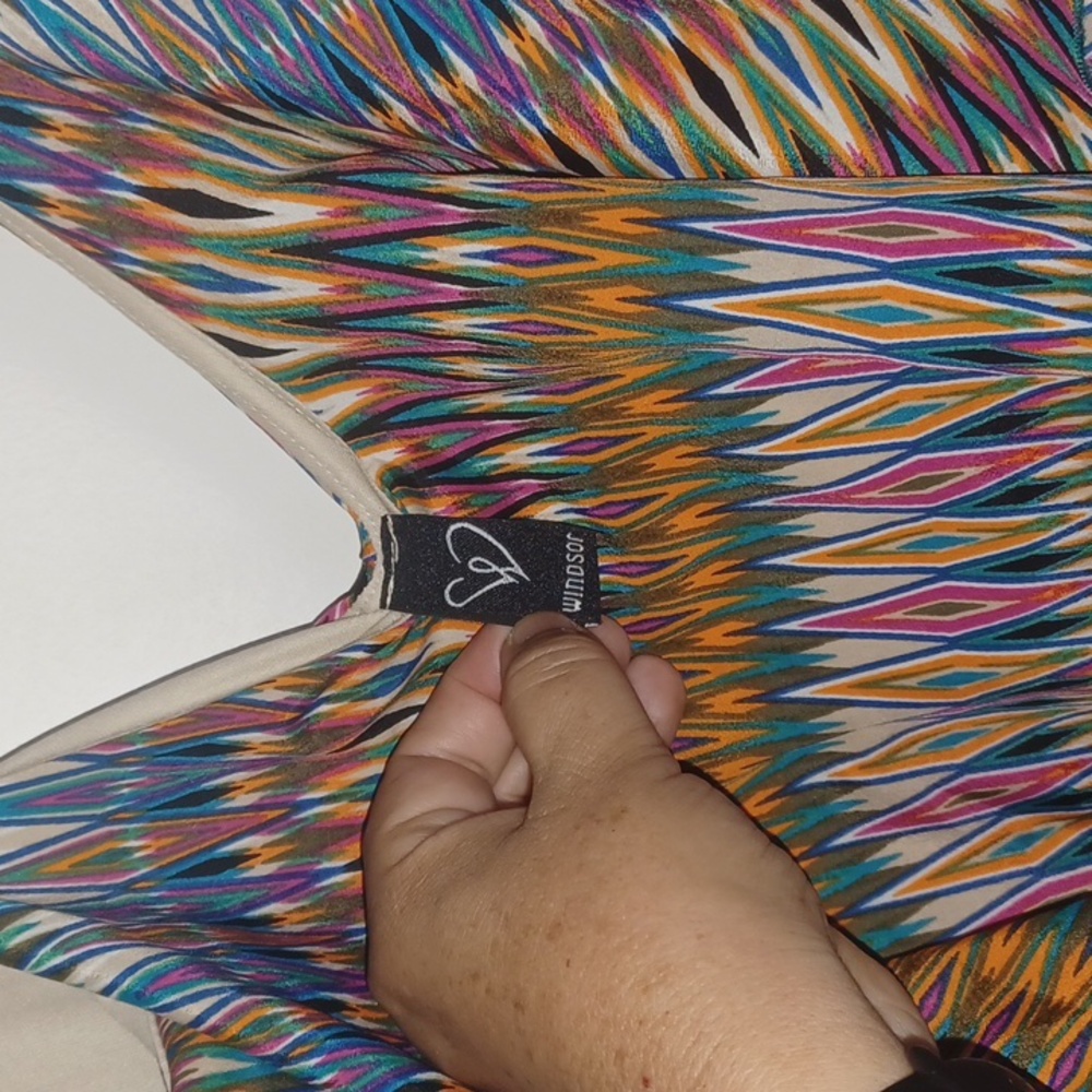 Windsor multi color maxi dress size small